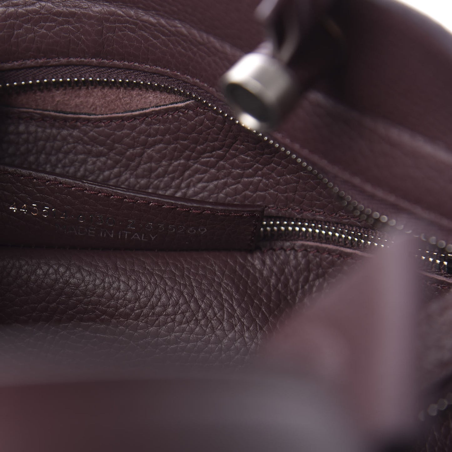 Veau Grana Perforated Blackout Hardware City Rouge Acajou