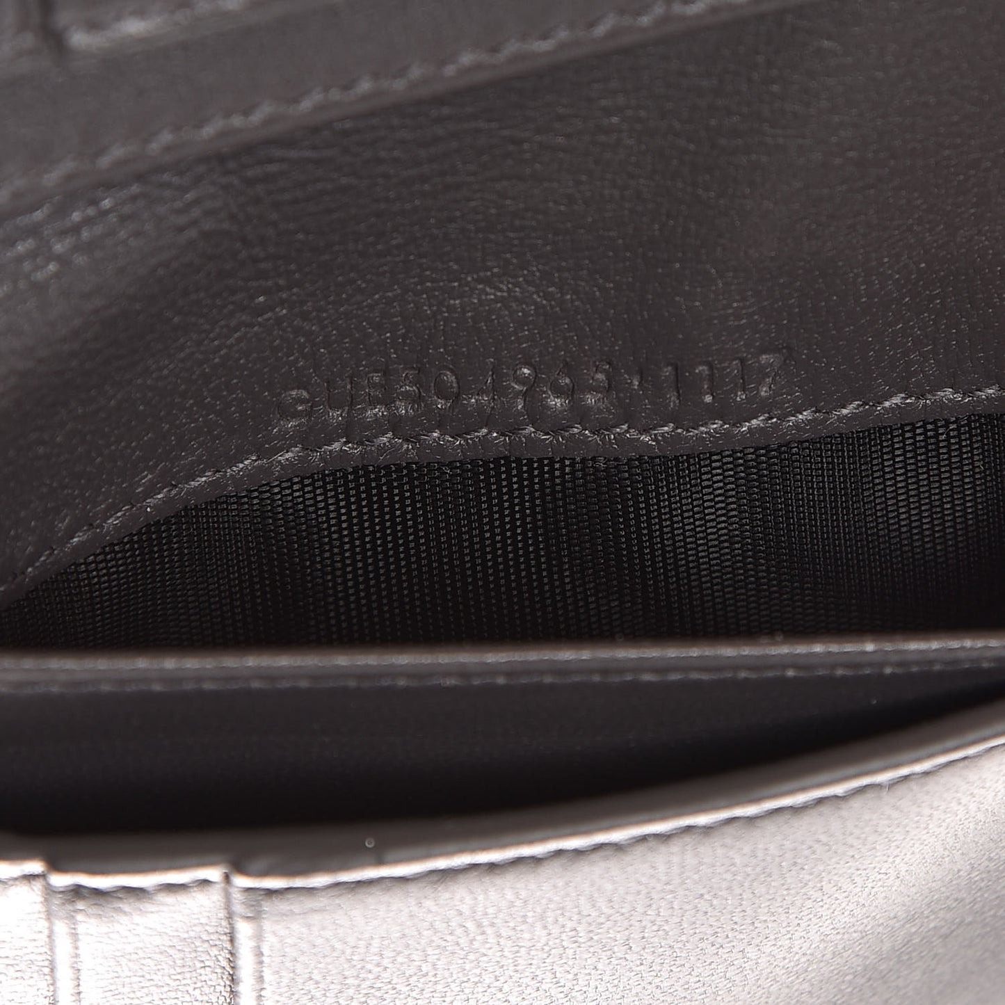 Lambskin Y Quilted Monogram Compact Loulou Wallet Asphalt