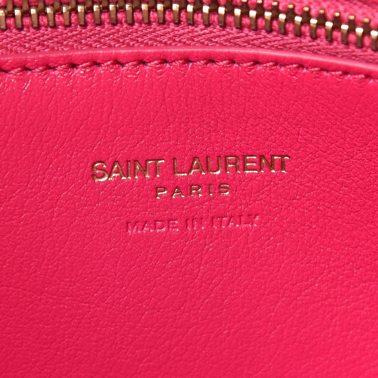 Calfskin Small Monogram Cabas Fuchsia