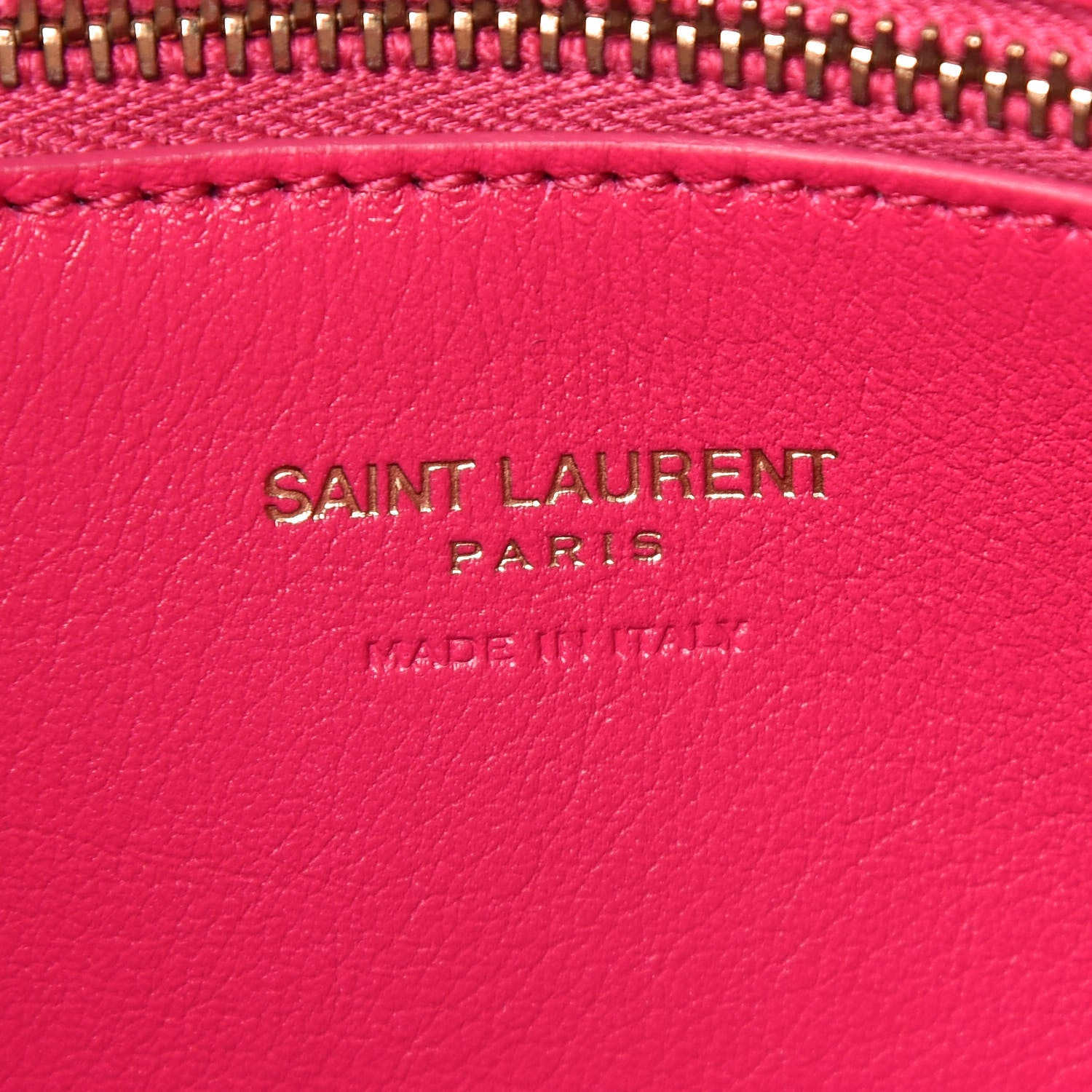 Saint Laurent Calfskin Small Monogram Cabas Fuchsia 7 of 15