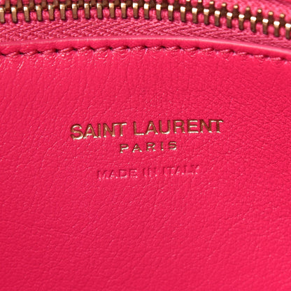 Saint Laurent Calfskin Small Monogram Cabas Fuchsia 7 of 15
