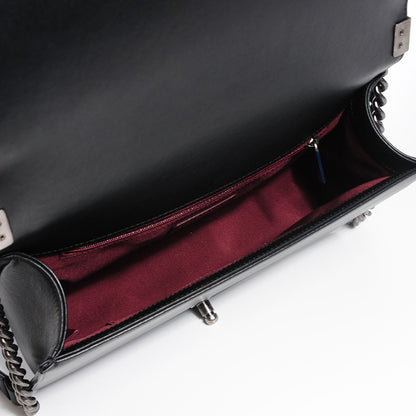 Chanel Calfskin Horizontal Quilted New Medium Boy Flap Black 5 of 9