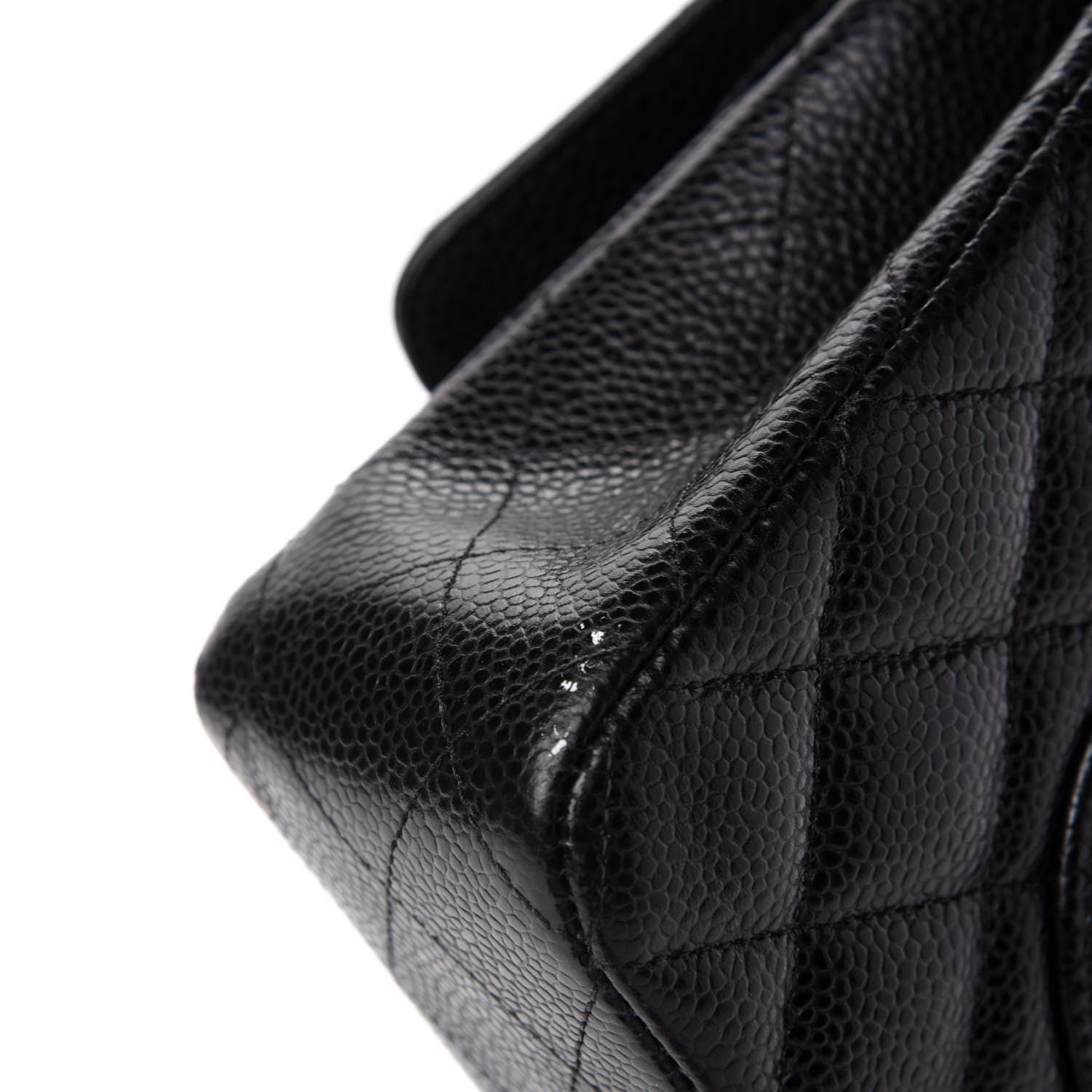 Chanel Caviar Quilted Medium Double Flap Black 9 of 15