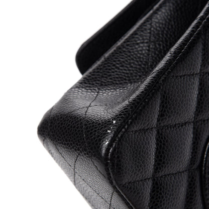 Chanel Caviar Quilted Medium Double Flap Black 9 of 15