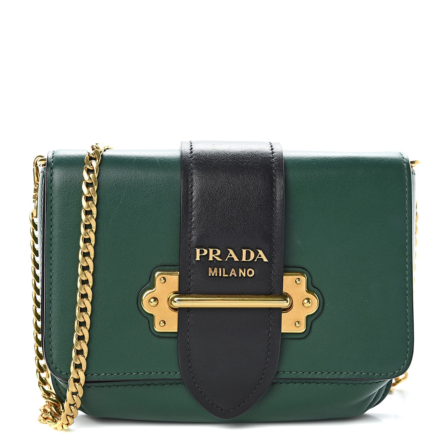 Prada City Calf Cahier Belt Bag Biliardo Black 1 of 9