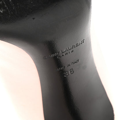 Saint Laurent Calfskin Bi-Color Cap Toe 85 Pumps 36 Rose Pale 9 of 12
