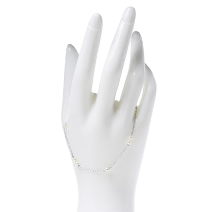 Mikimoto 18K White Gold Akoya Pearl 3.5-4mm Station Bracelet 2 of 5