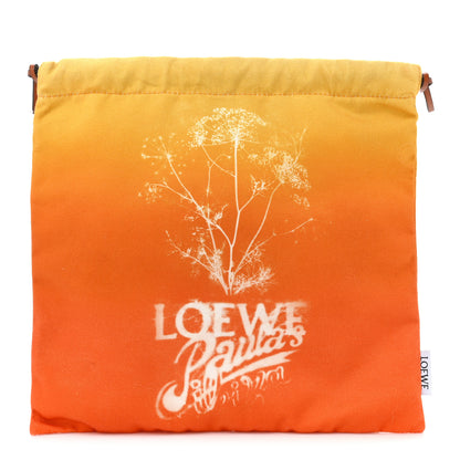 Loewe Canvas Paula's Ibiza Fennel Drawstring Pouch Orange Multicolor 1 of 8