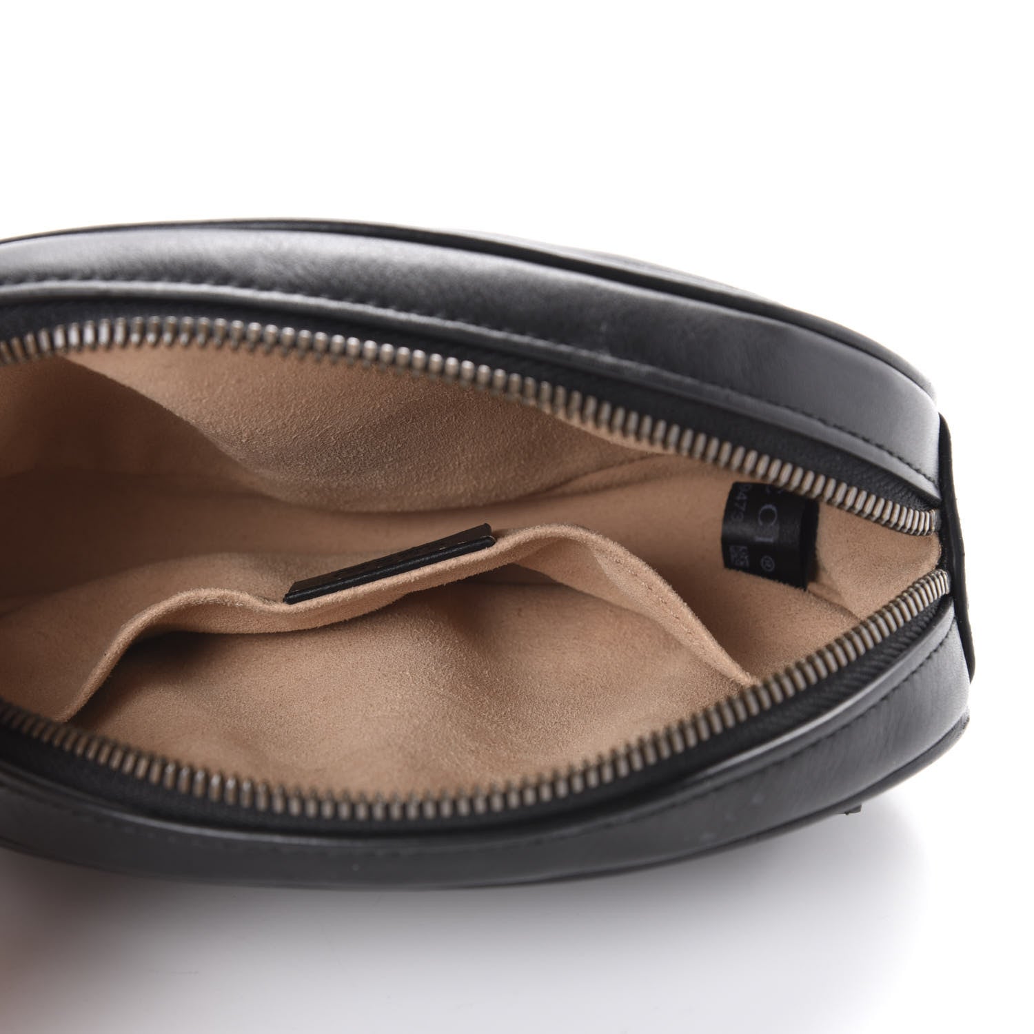 Gucci Calfskin Matelasse GG Marmont Belt Bag 85 34 Black 5 of 12
