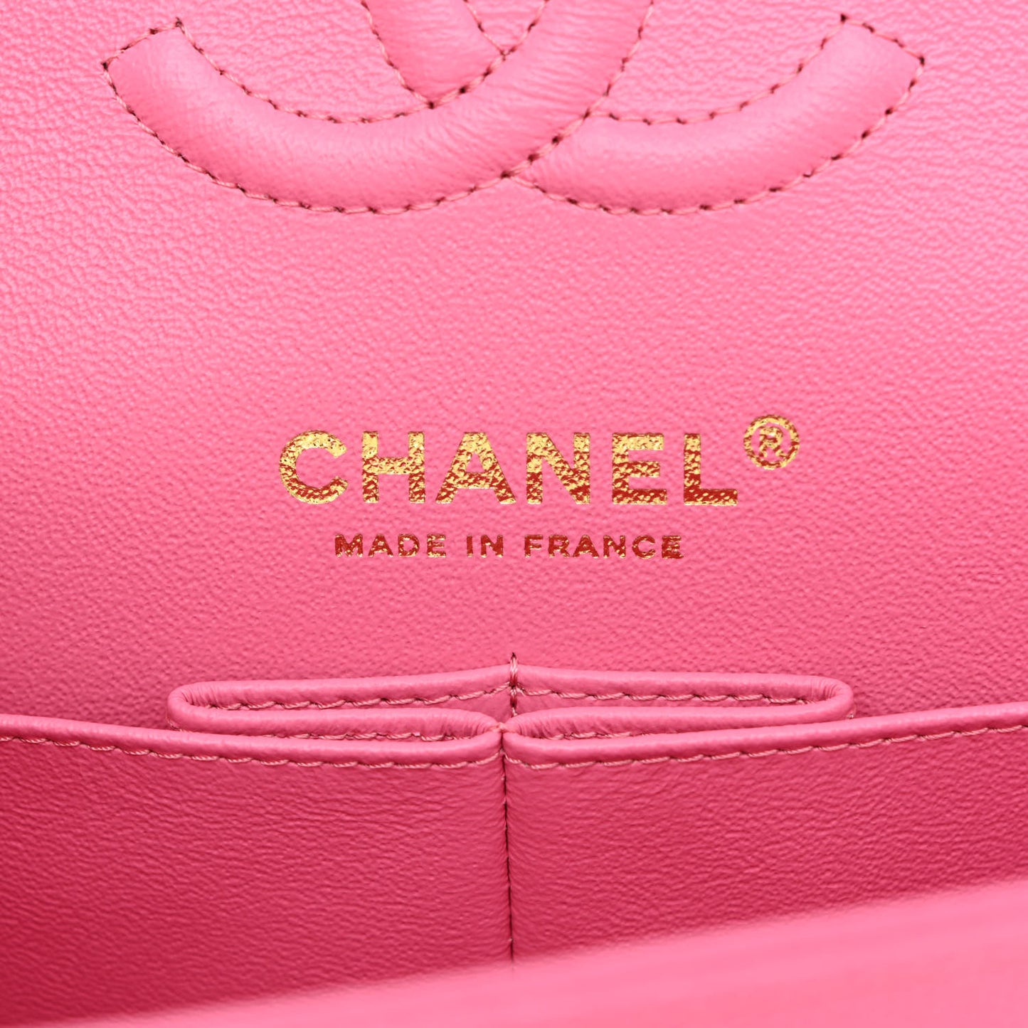 Caviar Quilted Small Double Flap Pink