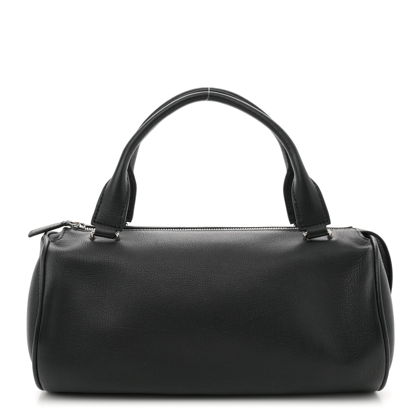 Grained Saddle Calfskin Edith Bag Black