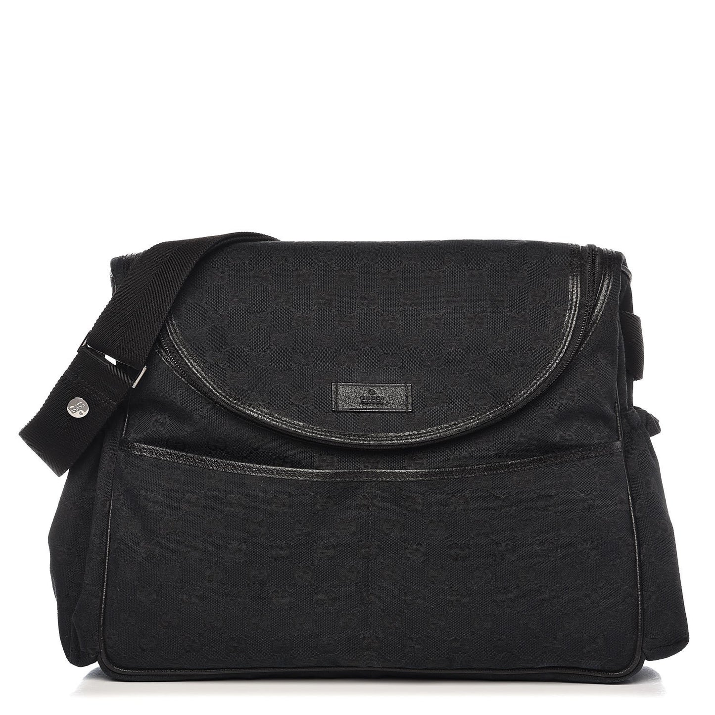 Monogram Large Diaper Bag Black