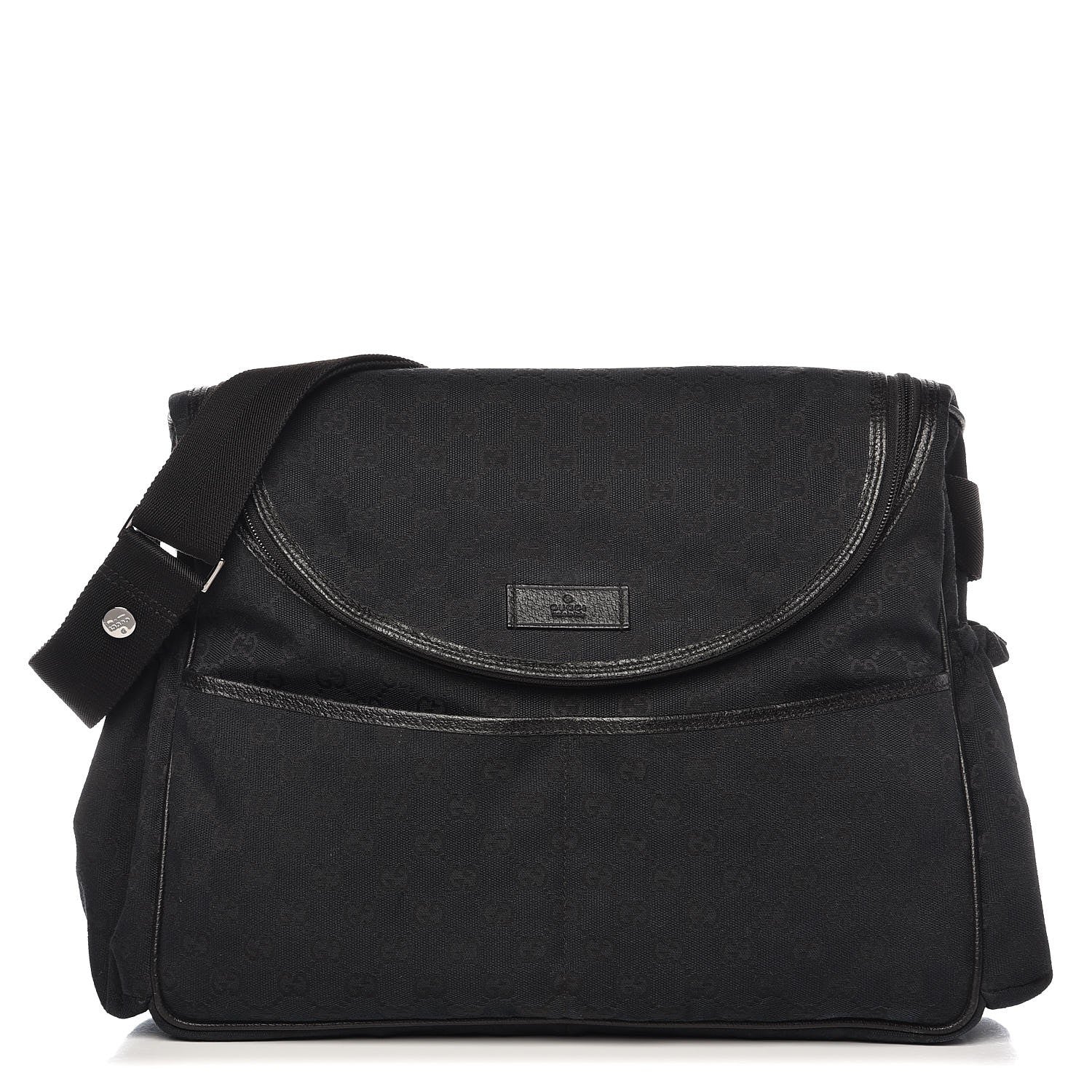 Gucci Monogram Large Diaper Bag Black 1 of 13