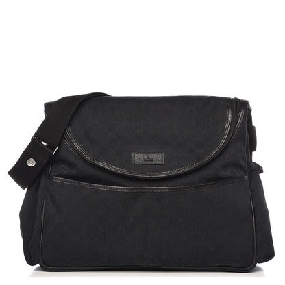Gucci Monogram Large Diaper Bag Black 1 of 13