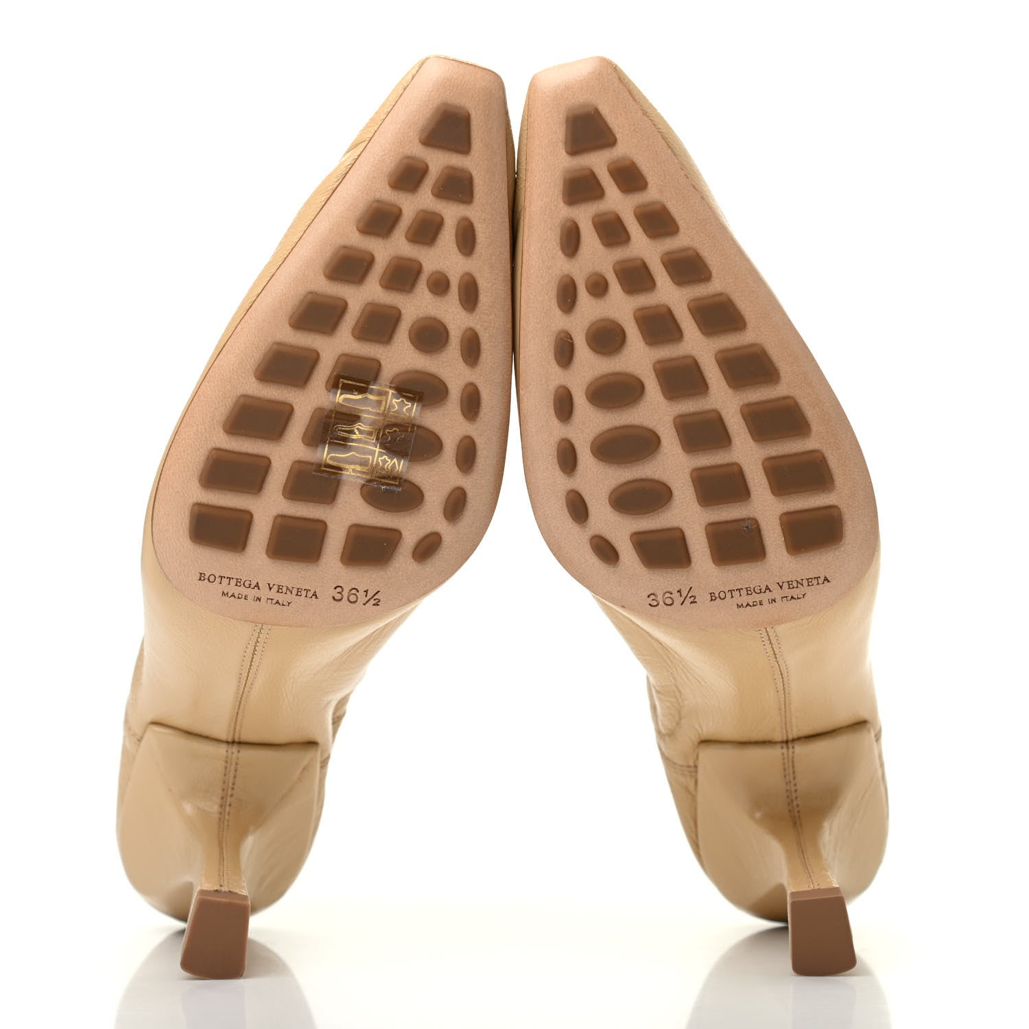 Bottega Veneta Crushed Nappa Madame 90mm Pumps 36.5 Cane Sugar 5 of 6
