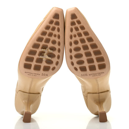 Bottega Veneta Crushed Nappa Madame 90mm Pumps 36.5 Cane Sugar 5 of 6