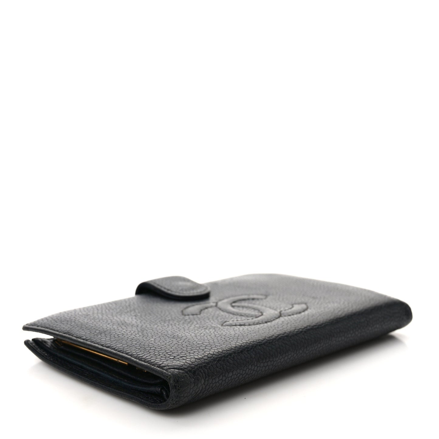 Caviar Timeless CC French Wallet Black