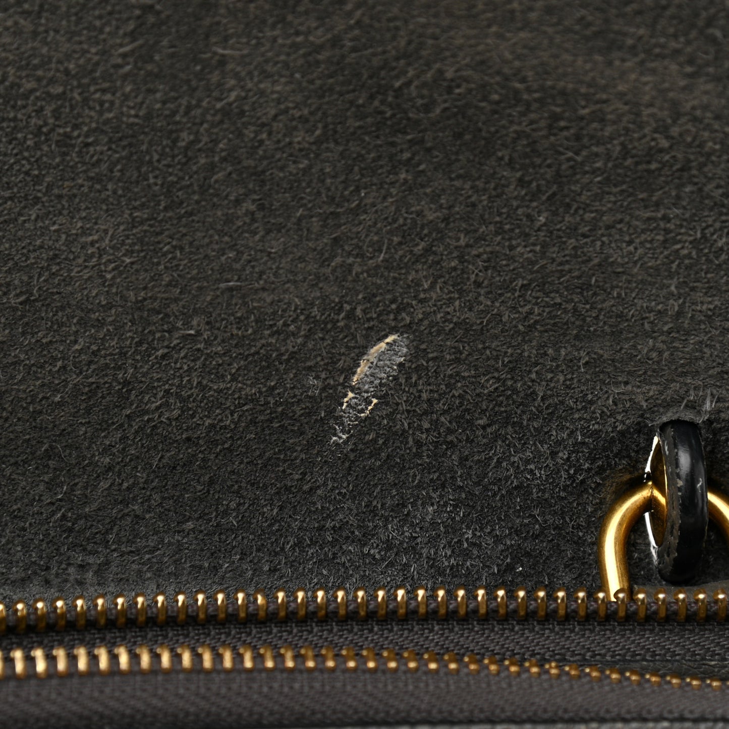 Grained Calfskin Micro Belt Bag Grey
