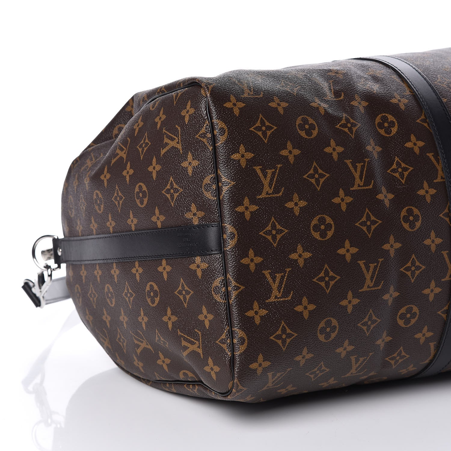 Louis Vuitton Monogram Macassar Keepall Bandouliere 55 8 of 9