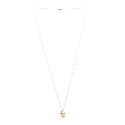Tiffany 18K Yellow Gold Marry Me Heart Lock Pendant Necklace 3 of 10