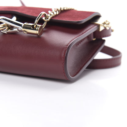 Chloe Suede Calfskin Mini Faye Shoulder Bag Plum Purple 10 of 13