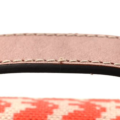 Hermes Toile Canvas Barenia Childrens Animaux Pixel Backpack Red White Orange 11 of 12