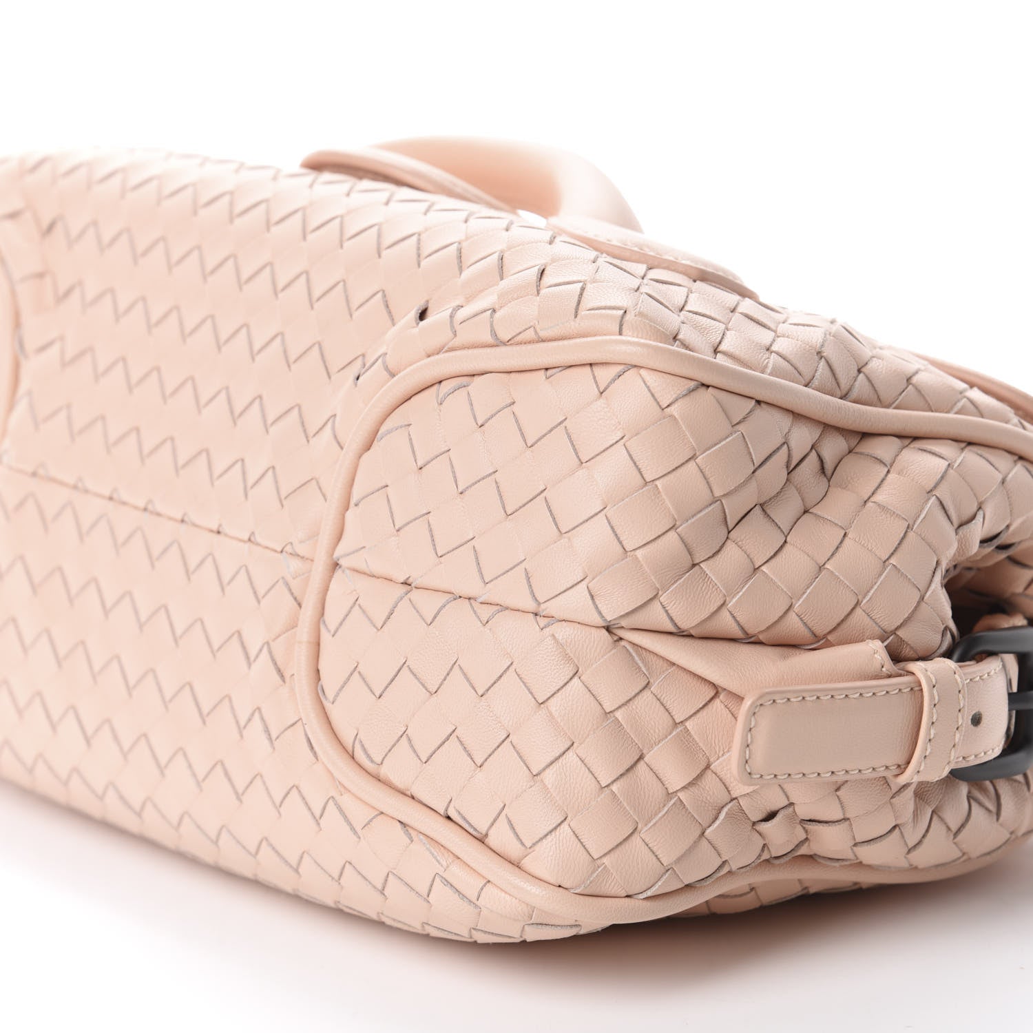 Bottega Veneta Nappa Intrecciato Rialto Shoulder Bag Flamingo 7 of 9