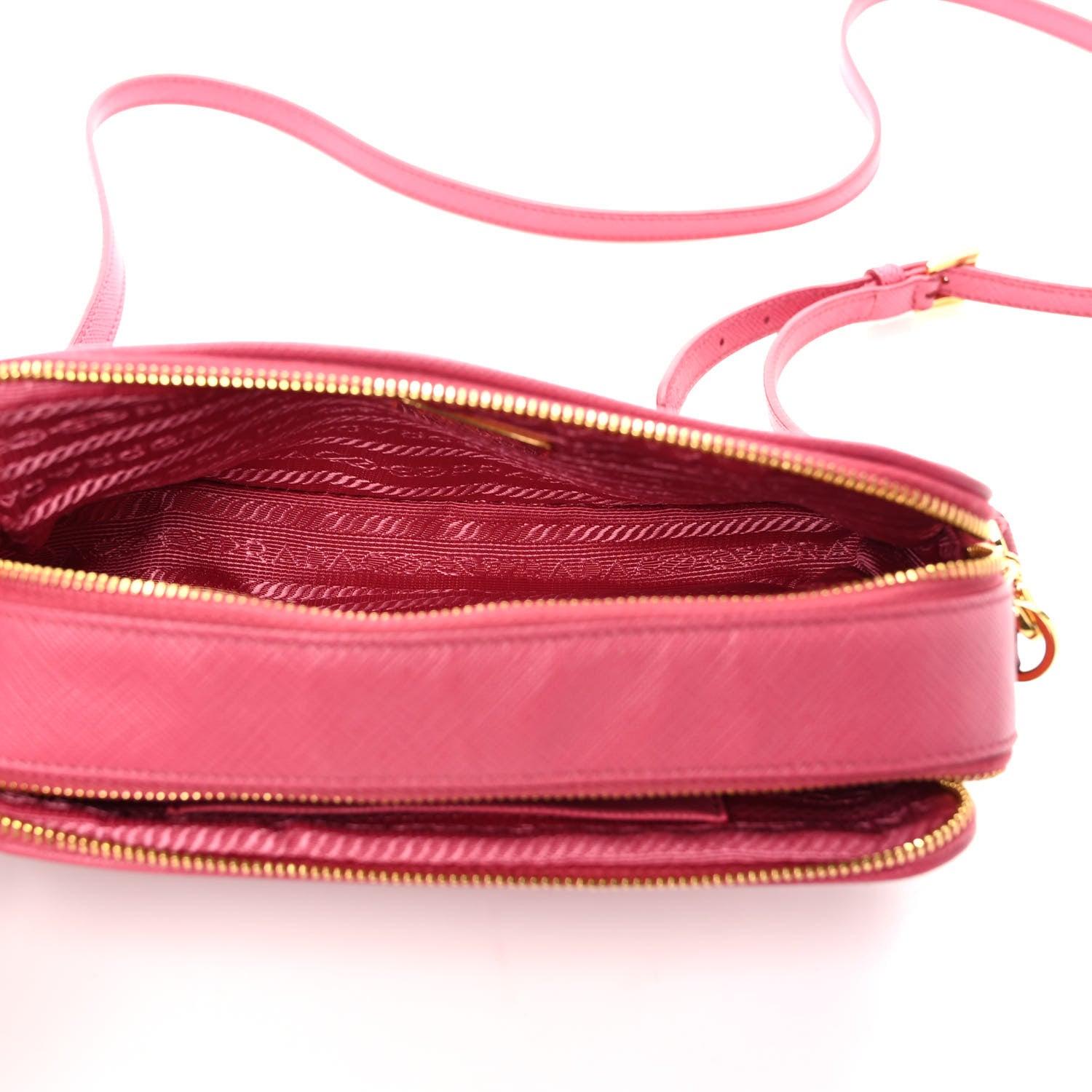 Prada Saffiano Mini Camera Crossbody Peonia 5 of 8
