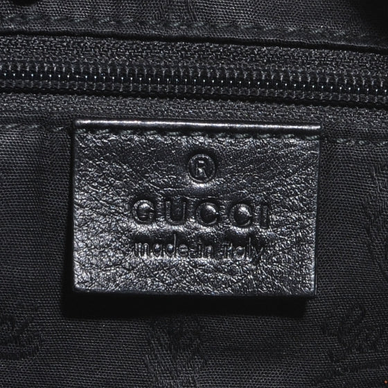 Guccissima New Ladies Web Hobo Black