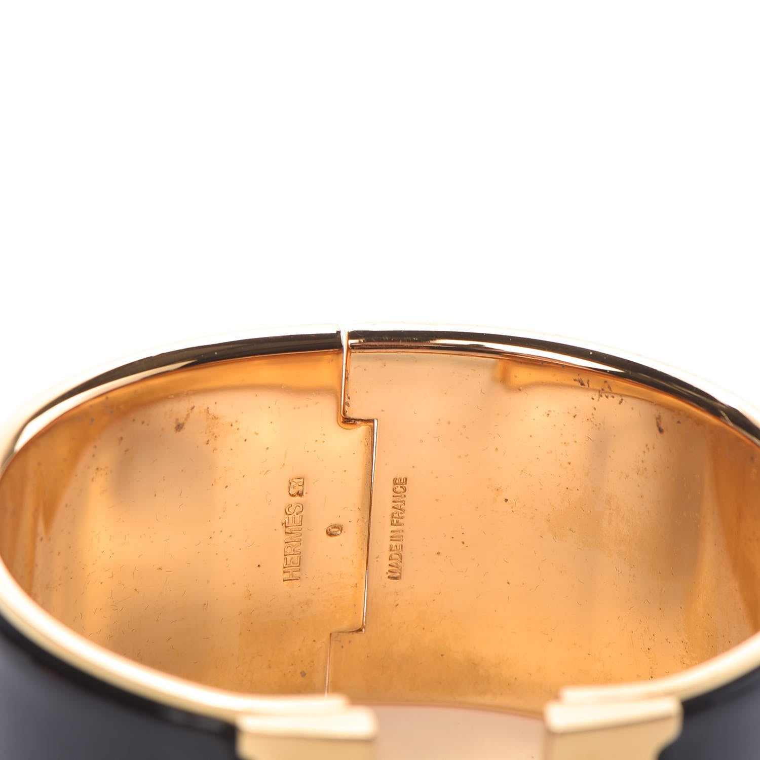 Hermes Enamel Extra Wide Clic Clac H Bracelet GM Black 4 of 8