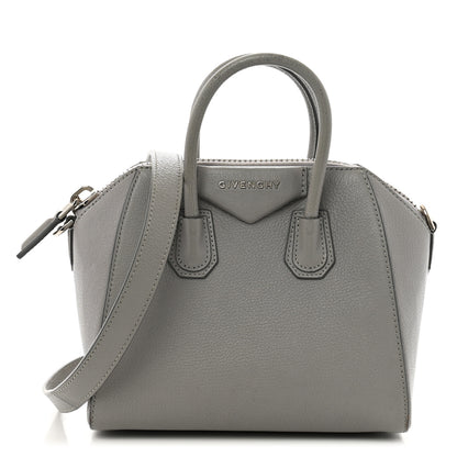 Givenchy Sugar Goatskin Mini Antigona Pearl Grey 1 of 15
