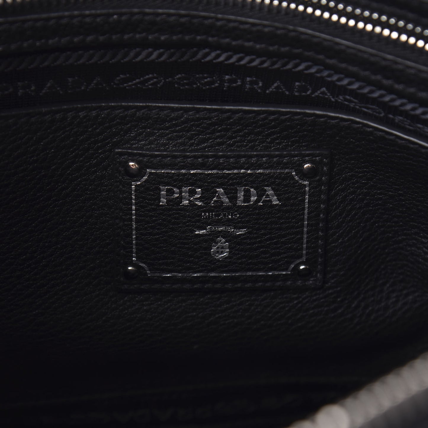 Vitello Daino Shopping Satchel Black