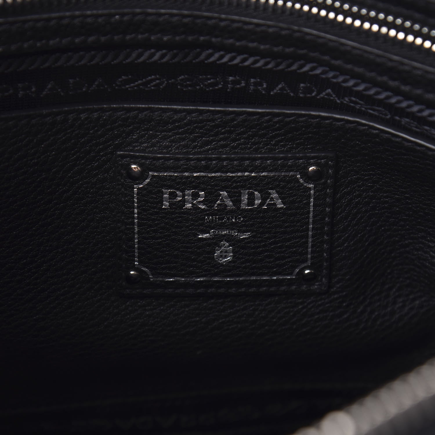 Prada Vitello Daino Shopping Satchel Black 6 of 12