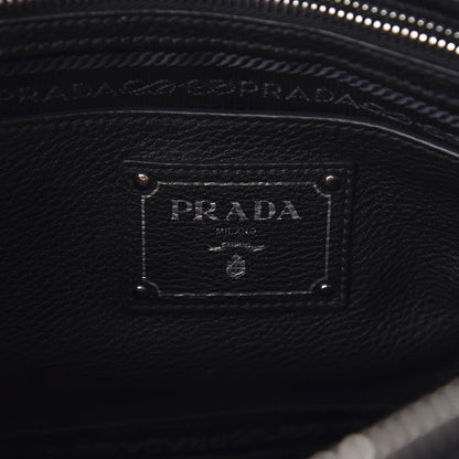Prada Vitello Daino Shopping Satchel Black 6 of 12