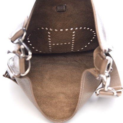 Hermes Taurillon Clemence Evelyne III GM Etoupe 5 of 11