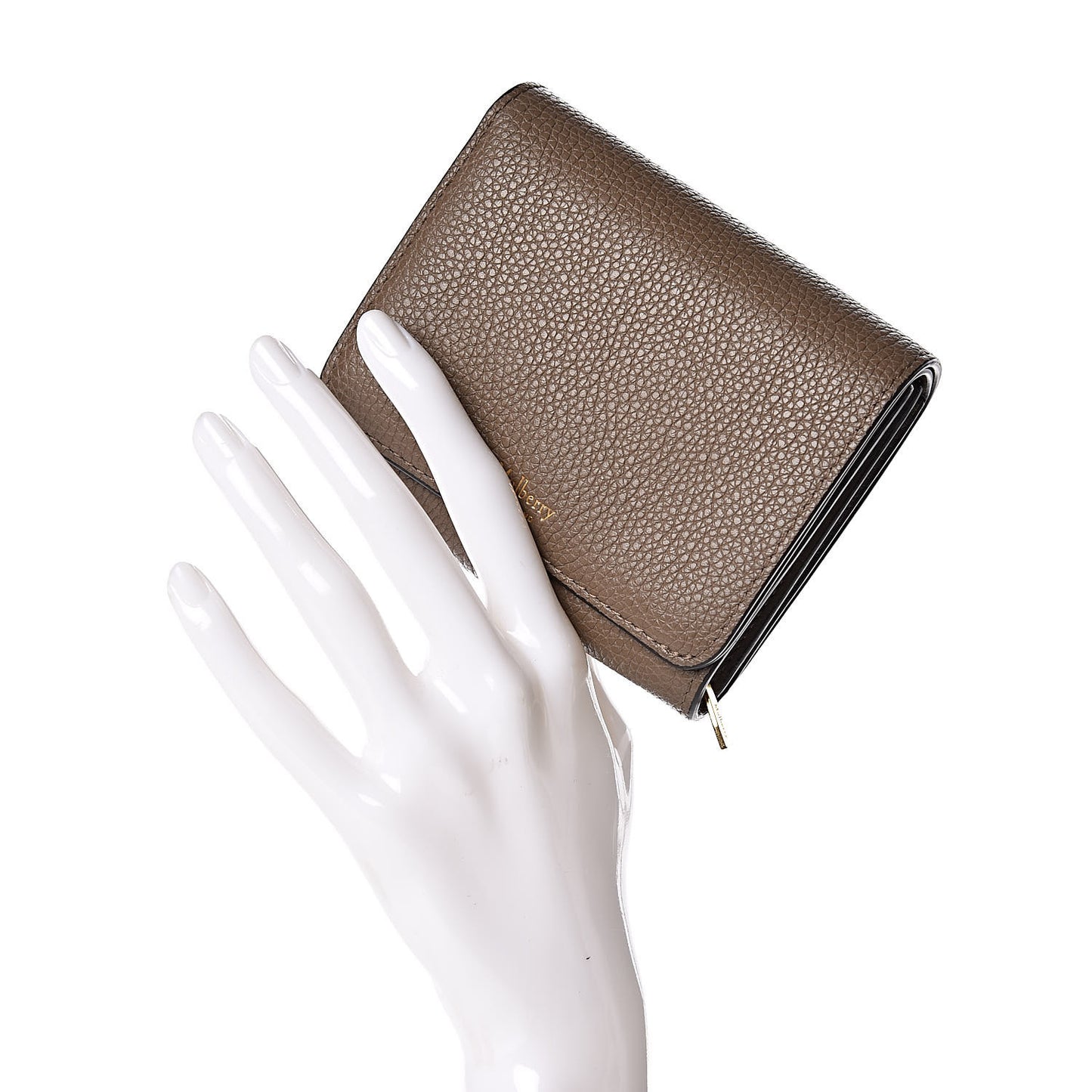 Small Classic Grain Small Continental French Purse Wallet Solid Grey