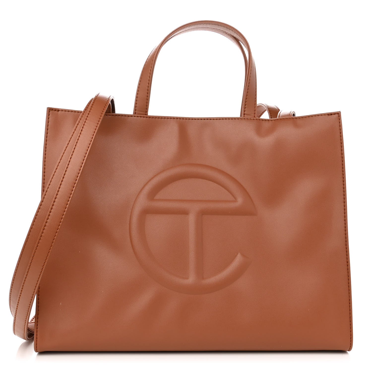 Telfar Vegan Leather Medium Shopping Bag Tan 1 of 13