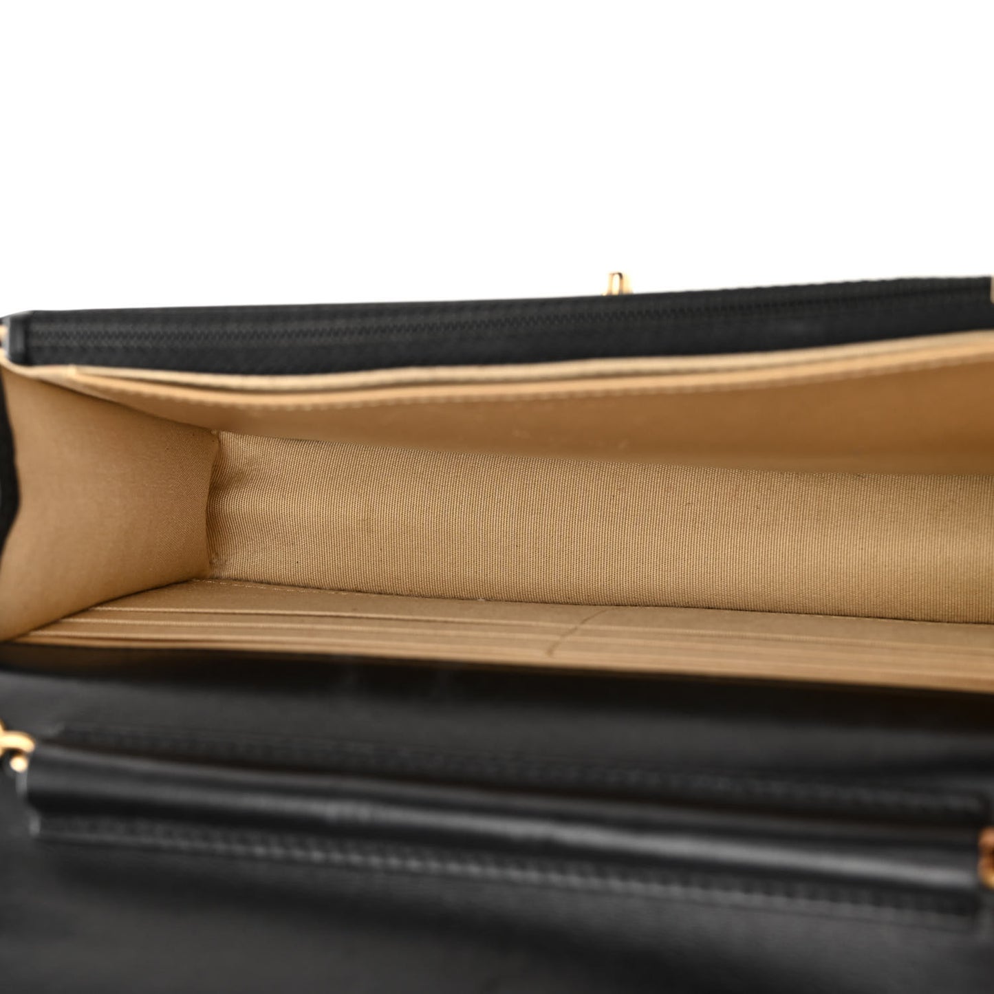 Lambskin Quilted Pearl Crush Wallet On Chain WOC Black