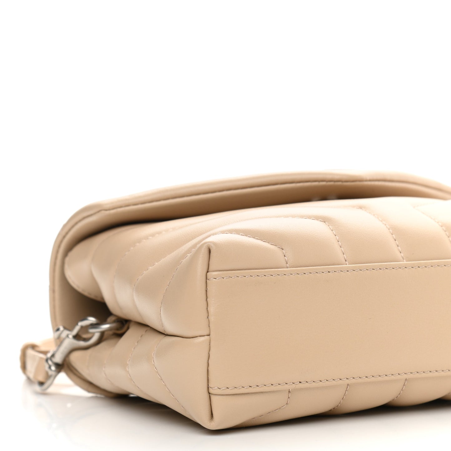 Calfskin Y Quilted Monogram Toy Loulou Crossbody Bag Nude Powder