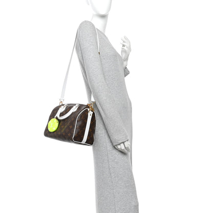 Louis Vuitton Monogram LV Match Speedy Bandouliere 25 White 2 of 10