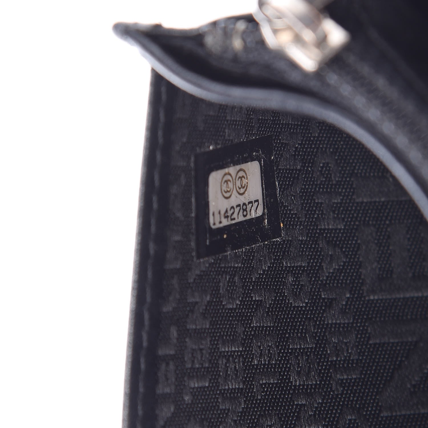 Chanel Aged Calfskin Quilted Cambon Yen Wallet Black 8 of 15