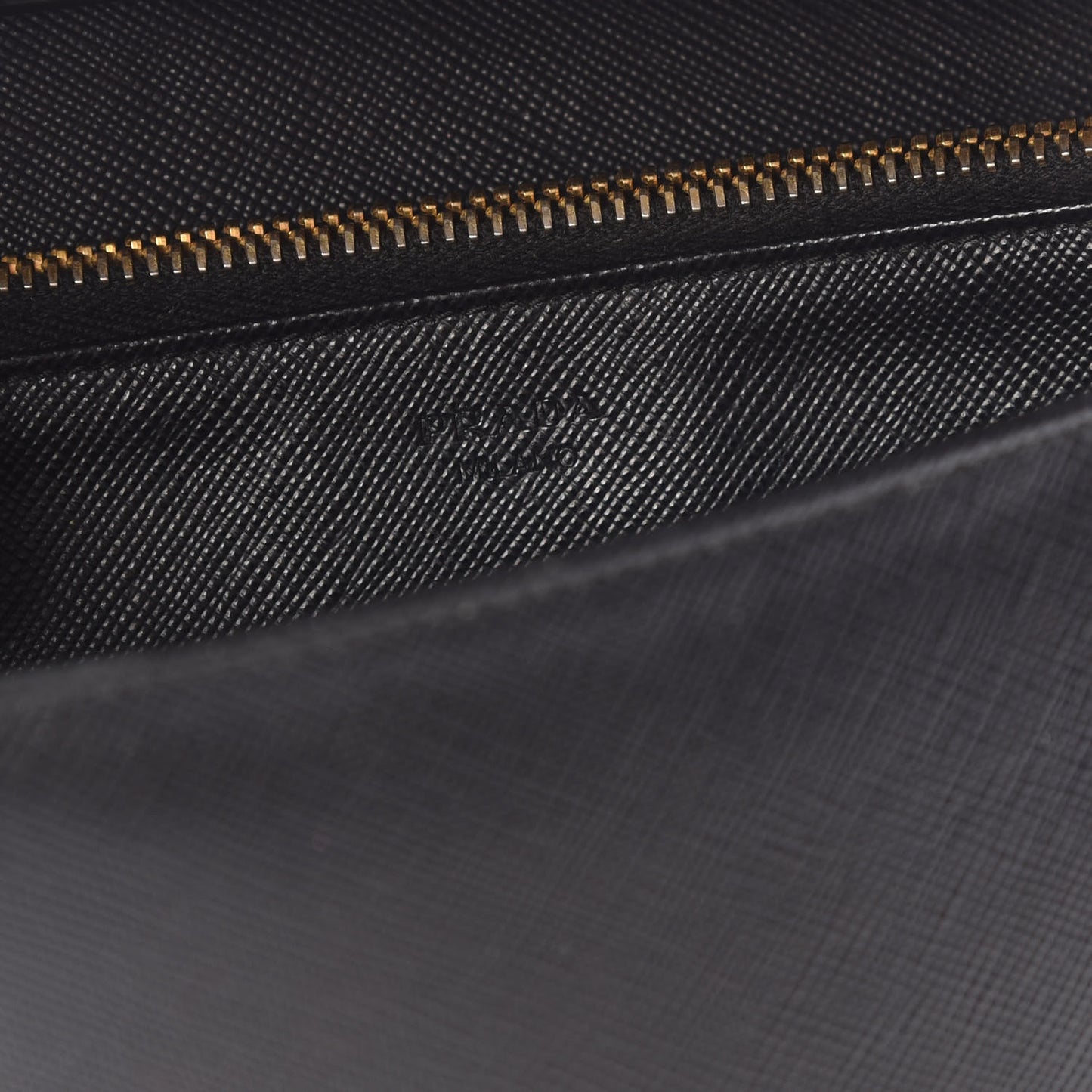 Saffiano Metal Flap Wallet With Strap Black