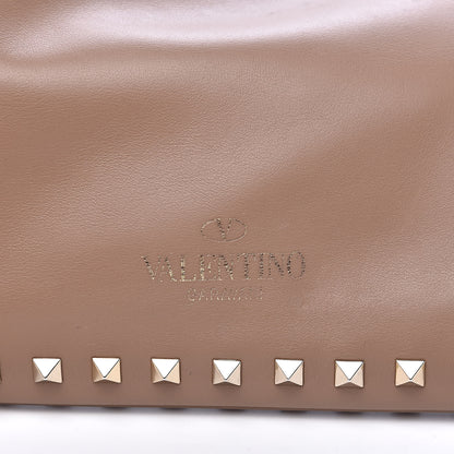Valentino Garavani Vitello Large Rockstud Zip Wristlet Pouch Poudre 11 of 14