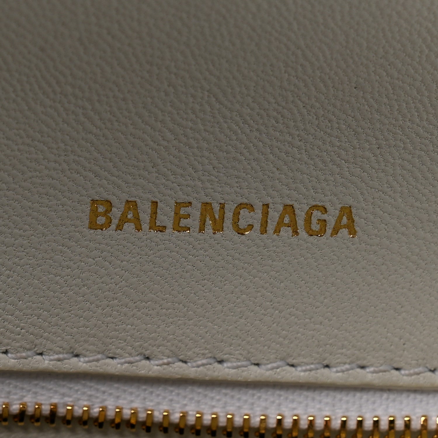 Balenciaga Calfskin Crocodile Embossed Small Hourglass Top Handle Bag White 6 of 13