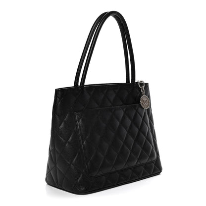 Chanel Caviar Quilted Medallion Tote Black 3 of 15