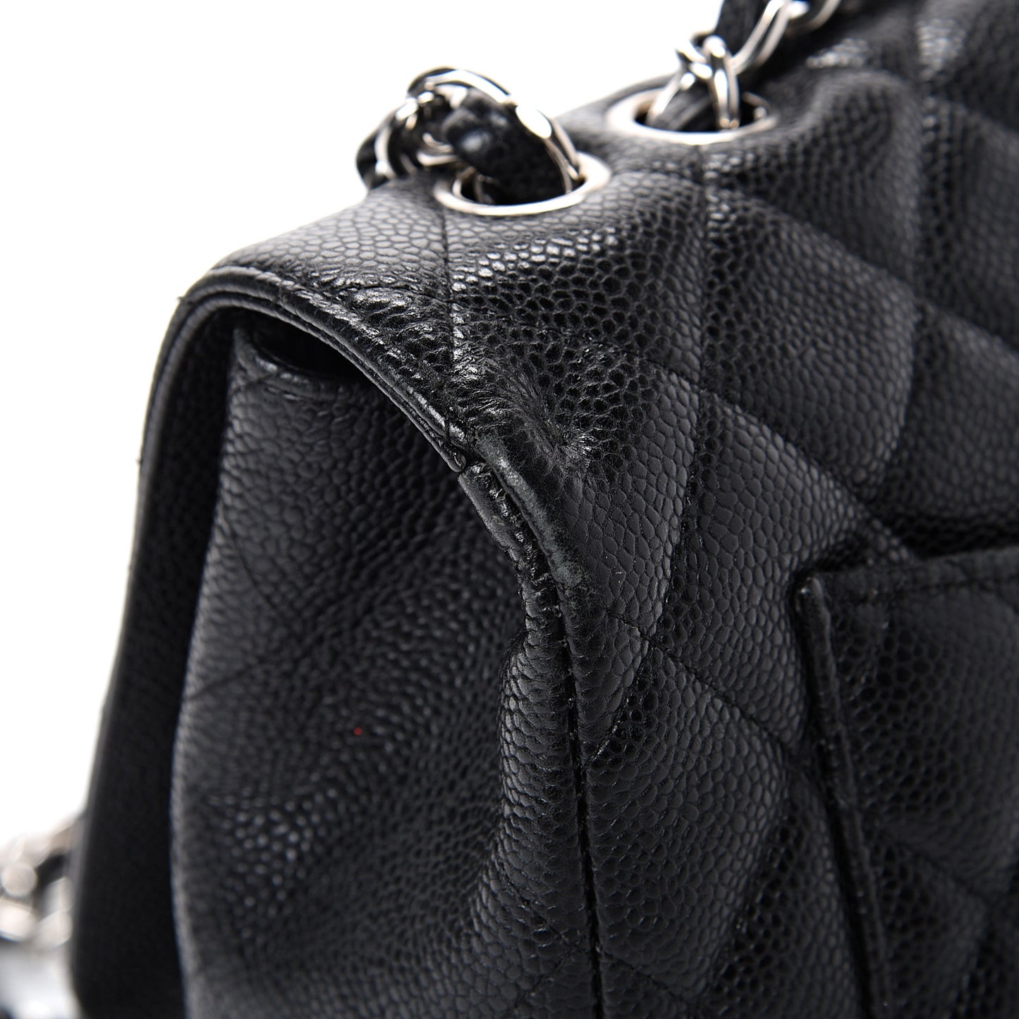 Caviar Quilted Jumbo Single Flap Black