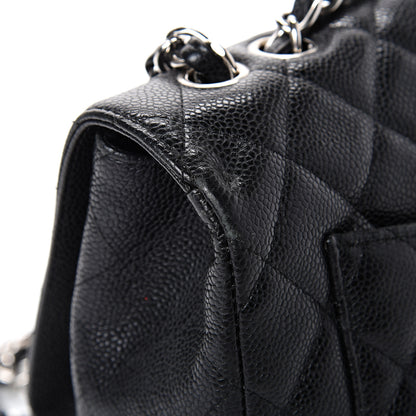 Chanel Caviar Quilted Jumbo Single Flap Black 15 of 21