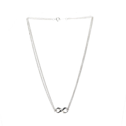 Tiffany Sterling Silver Figure 8 Pendant Necklace 4 of 5