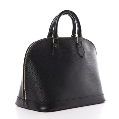 Louis Vuitton Epi Alma PM Black 3 of 17