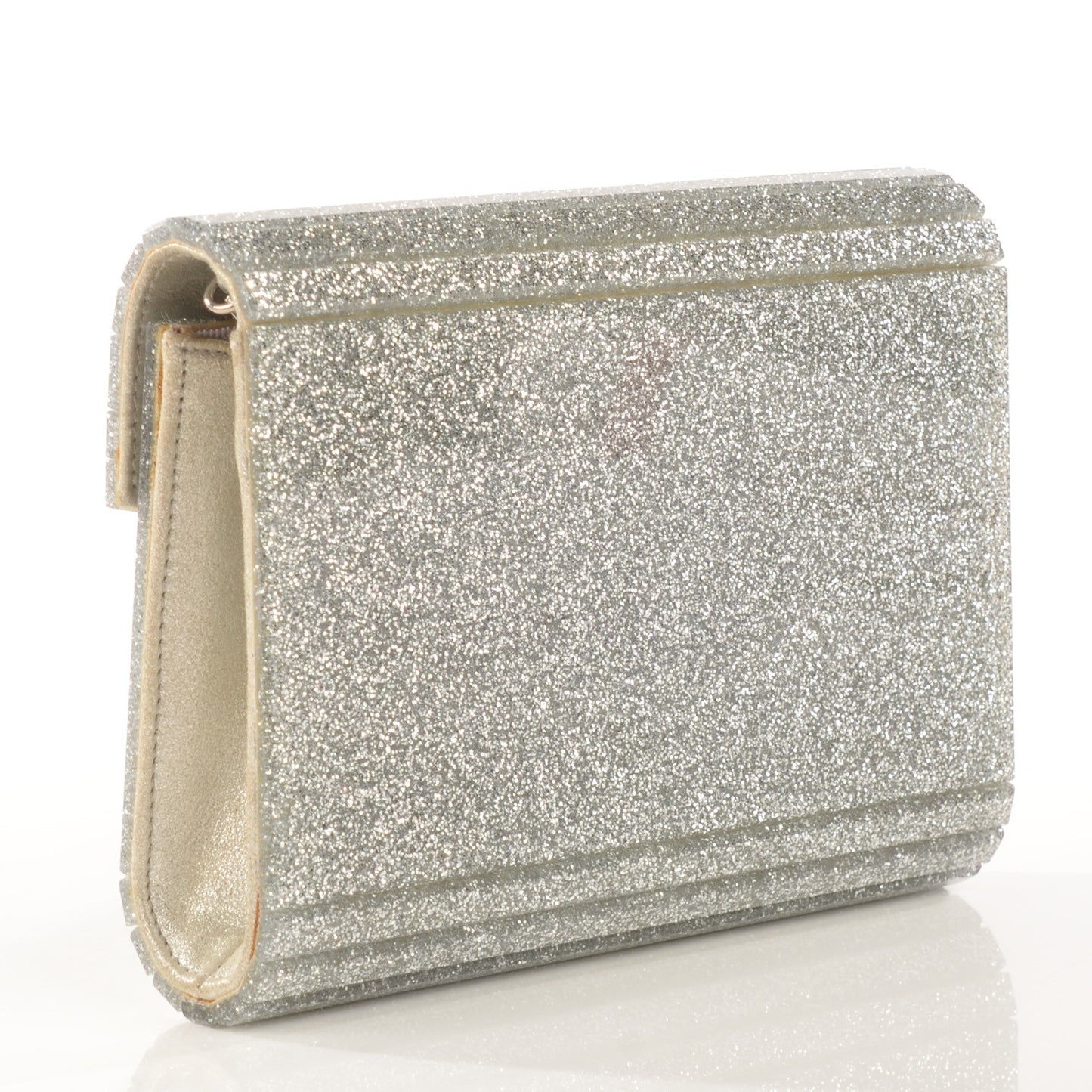 Acrylic Glitter Candy Clutch Champagne